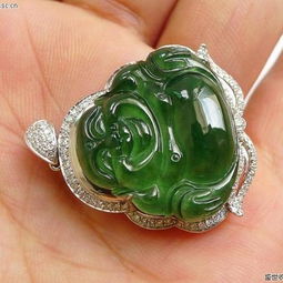 翡翠臻品 A貨滿(mǎn)色陽(yáng)綠佛公18K金鑲嵌，附證書(shū)與復(fù)檢保障，尊享傳世之禮